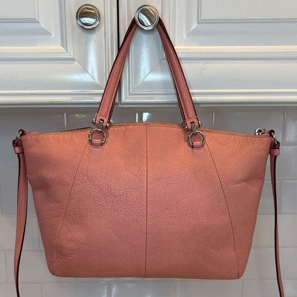 Coach Bag Purse Handbag Crossbody Leather Prairie Pebbled Convertible Satchel - Picture 4 of 16